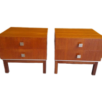 Set Vintage Design Nachtkastjes, Meurop, Pierre Guariche