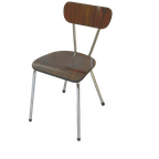 Vintage Keukenstoel Rosewood Formica Sixties thumbnail 1