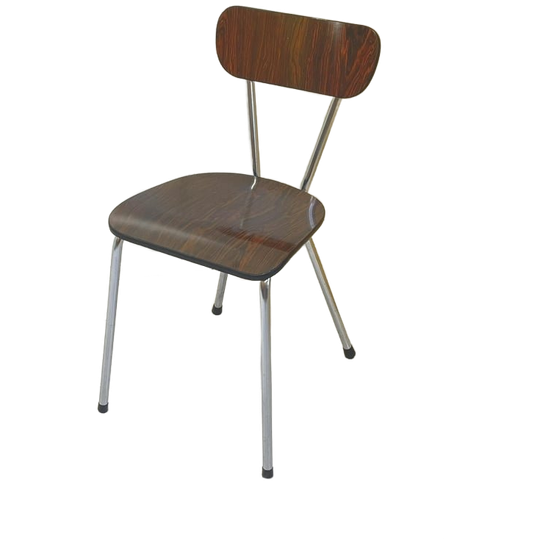 Vintage Keukenstoel Rosewood Formica Sixties 1