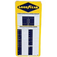 Goodyear Emaille Banden Reclamebord Uit 1961.