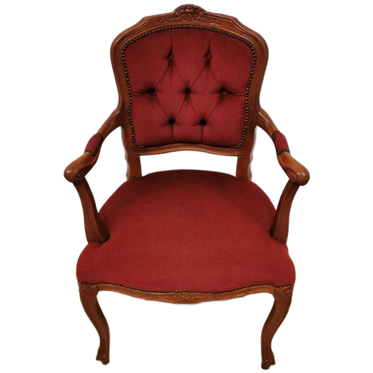 Brocante Vintage Franse Louis Xv Stoeltje, Fauteuil 103 1