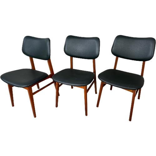 3X Vintage Stoelen – Jaren 50