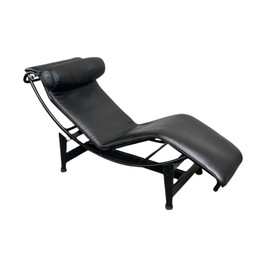 Lc4 Chaise - Black On Black - Cassina Jaren 80 - Le Corbusier, Pierre Jeanneret & Charlotte Perriand 1