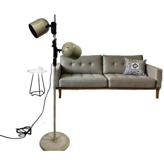 Vintage Space Age Vloerlamp / Staanlamp Met 2 Spotjes 1