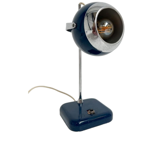 Blauwe Space Age Tafellamp, 1960's 1
