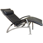 Vintage Interprofil 'pax' Design Leren Recliner Fauteuil thumbnail 1