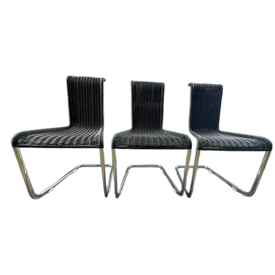 Set Van 3 Tecta B20 Stapelstoelen 1