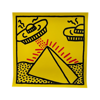 Keith Haring  (1958-1990), Untitled, 1984, (Pyramid With Ufos),