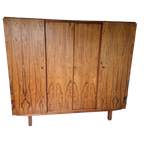 Mid Century Pallisander Fineer Klerenkast 4 Deurs Deens thumbnail 1