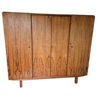 Mid Century Pallisander Fineer Klerenkast 4 Deurs Deens