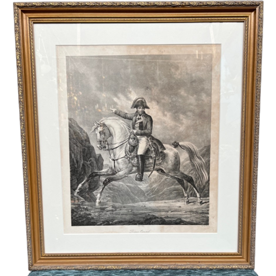 Portret Gravure Van Napoleon Bonaparte. 1
