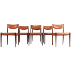 Set 6 Palissander Eetkamerstoelen Stoelen Vintage 'cellemuiden' thumbnail 1
