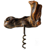 Vintage Franse Kurkentrekker 9 Wortelhout Wijnrank 1950’s