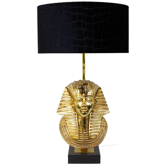 Lusterie Deknudt Farao 70s Tafellamp 24k Verguld Noir De Mazy 1