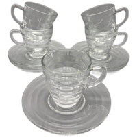 Set Glazen Kop En Schotels Bormioli Rocco 10 Delig