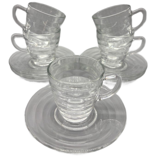 Set Glazen Kop En Schotels Bormioli Rocco 10 Delig 1