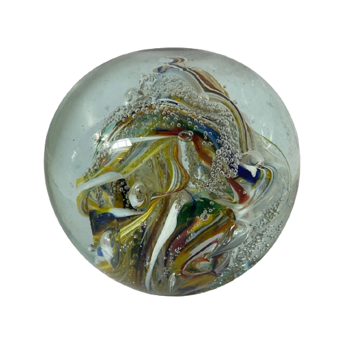 Handmade - Murano - Presse Papier / Paperweight- Floral Decor