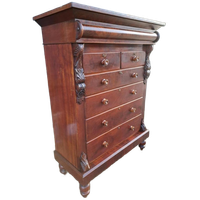 Fraaie Antieke Schotse Ladekast, Commode Licht Verkleuring