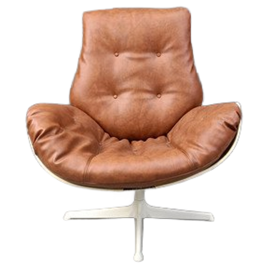 Space Age Fiberglass Swivel Chair, 1960s 1