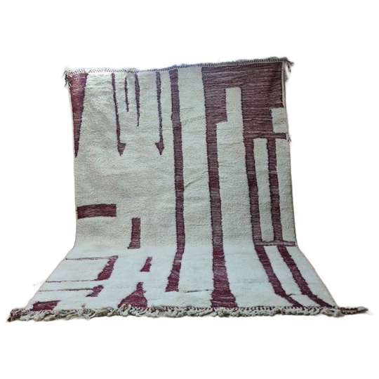 Authentiek Marokkaans Berber Beni Ourain Tapijt 300X200 Cm - 100% Wol, Handgemaakt 1