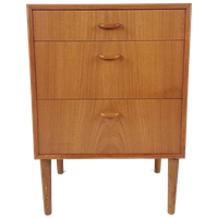 Vintage Deens Ladekastje Teak Nacht Kast