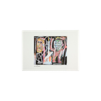 Offset Litho Naar Jean-Michel Basquiat Dustheads 27/100 Abstracte Kunstdruk thumbnail 1