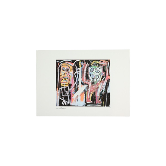Offset Litho Naar Jean-michel Basquiat Dustheads 27/100 Abstracte Kunstdruk 1