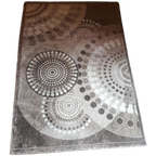 Retro Vloerkleed Taupe Creme Bruin Mandala Vloerkleed thumbnail 1