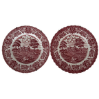 2x British Anchor Castells Ironstone. Made In England. Design Memory Lane. Wandbord. Dorps Tafereel, thumbnail 1
