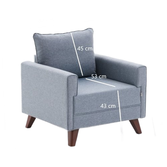 Evila Originals Bella Fauteuil Blauw 1