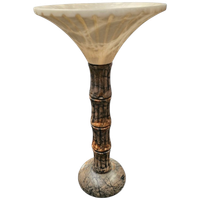 Pegasan Alabaster Table Lamp / Chalice Lamp / Spain - 70's