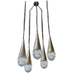 Vintage Hanglamp / Luster Iceglas Kaiser Leuchten thumbnail 1