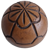 Kunststof Ronde Decoratie Bol Ø 10 Cm Met Streepmotief