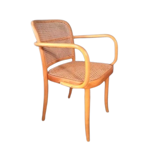 Thonet Ligna Stoeltje Beukenhout Webbing 60s Vintage 1