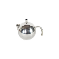 Tracanzan Alfa - 'Pallina' - Inox 18/10 - Thee/Koffiekannetje - Made In Italy - Chroom - 60'S