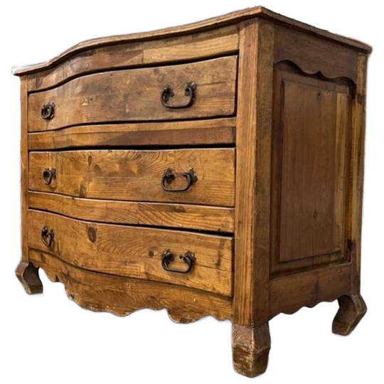 Brocante Houten Xl Ladekast / Buikkast 1