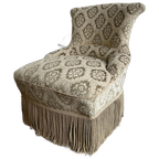 Vintage Cocktailstoel / Fauteuil / Eenzit Met Franjes thumbnail 1