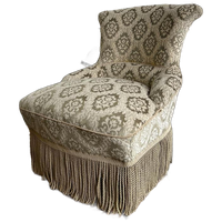 Vintage Cocktailstoel / Fauteuil / Eenzit Met Franjes