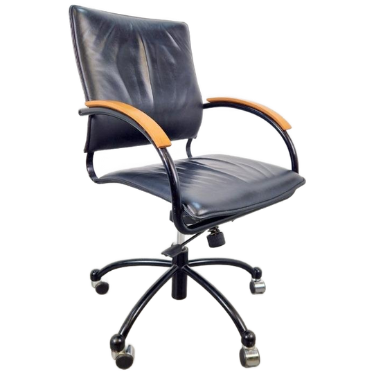 Vintage Thonet S73 Leren Bureaustoel Van Josef Gorica, 1990 1