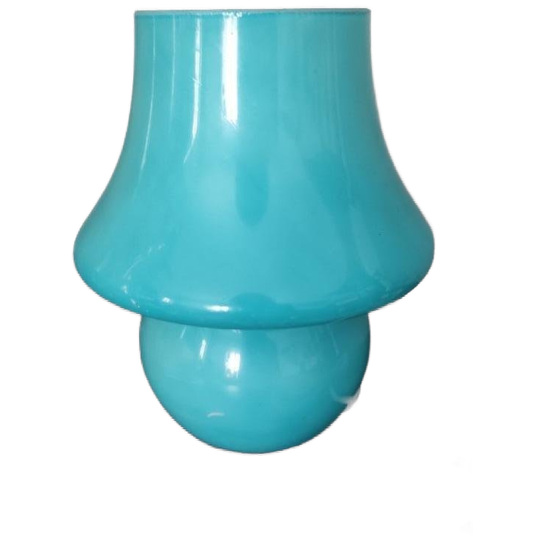 Vintage Tafellamp Mushroom Blauw 1