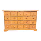 Grenen Ladekast 20 Lades Zwaluw Staart Verbinding thumbnail 1