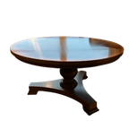 Ronde (mahonie) Houten Salontafel thumbnail 1