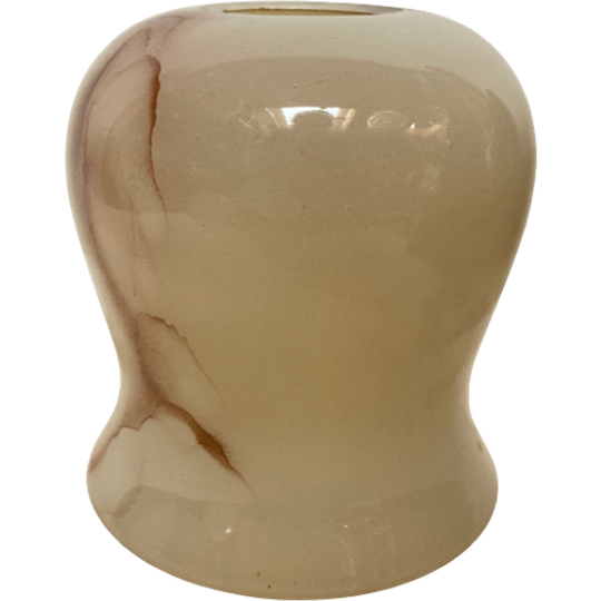 Vintage Lampenkap- Lampenkappen Gemarmerd Glas, 14 Cm Hoog - Reliving 1