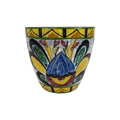 Marei Keramik - Fat Lava - West Germany - Bloempot - Meerkleurig - 70'S