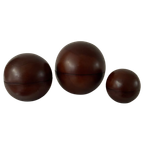 Vintage Houten Bakjes. Houten Bollen. Baboushka Bollen. Houten Decoratie Ballen thumbnail 1