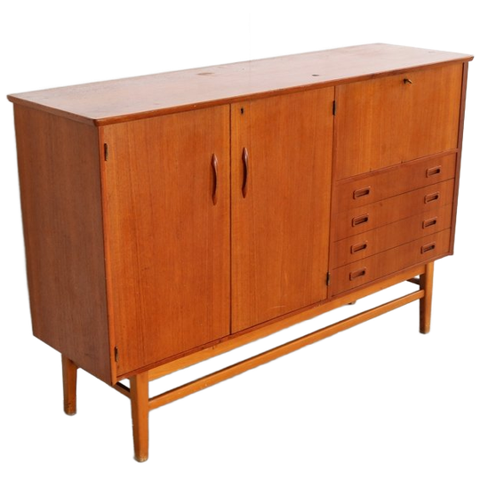 Vintage Highboard | Sideboard | Jaren 60 | Zweeds 1