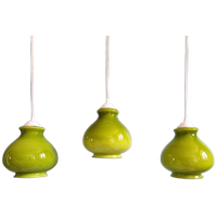 Vintage Groene Opaline Suspensie (5 Beschikbaar), 1960-70