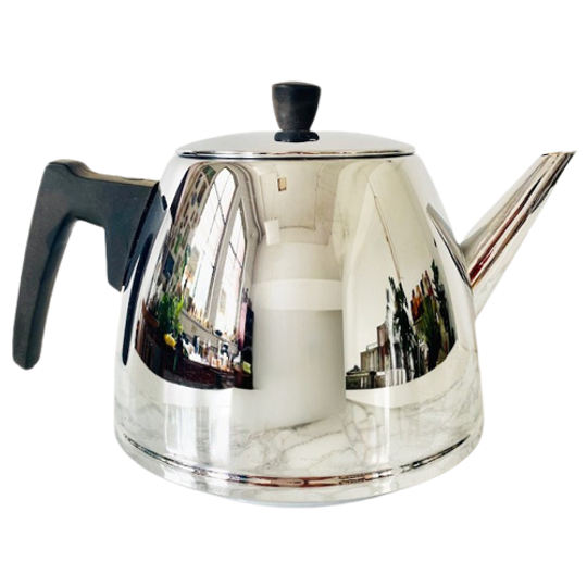 Vintage Verchroomde Theepot Bredemeijer 1