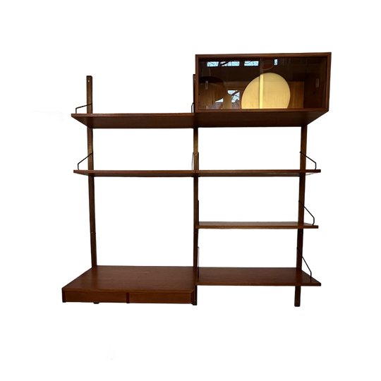 Vintage Poul Cadovius Royal System Wandsysteem In Teak, 1960's 1