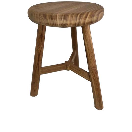 Houten Massief Teaken Krukje Op Stoelhoogte 1